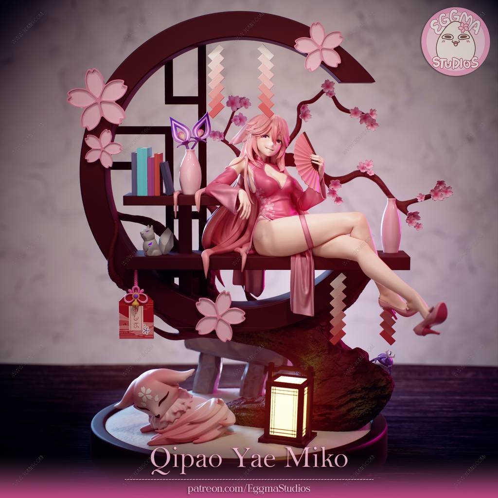 P站图纸印象馆 Eggma Studios 原神 八重神子 Eggma Studios 原神 八重神子