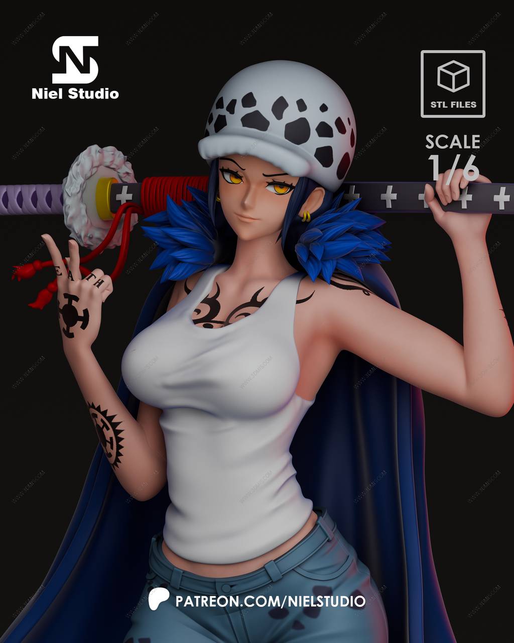 P站图纸印象馆 海贼王 特拉法尔加·罗 海贼王 特拉法尔加·罗