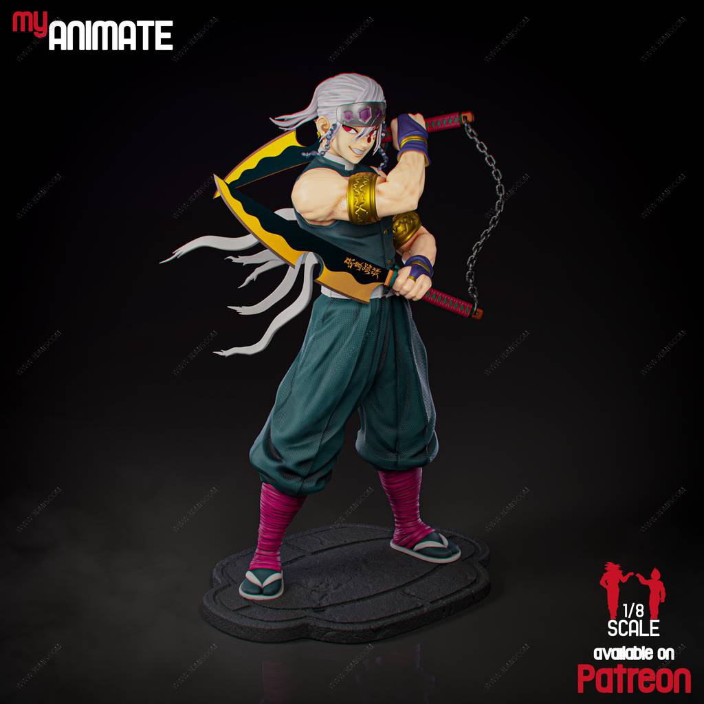 P站图纸印象馆 MyAnimate 鬼灭之刃 宇髓天元 MyAnimate 鬼灭之刃 宇髓天元