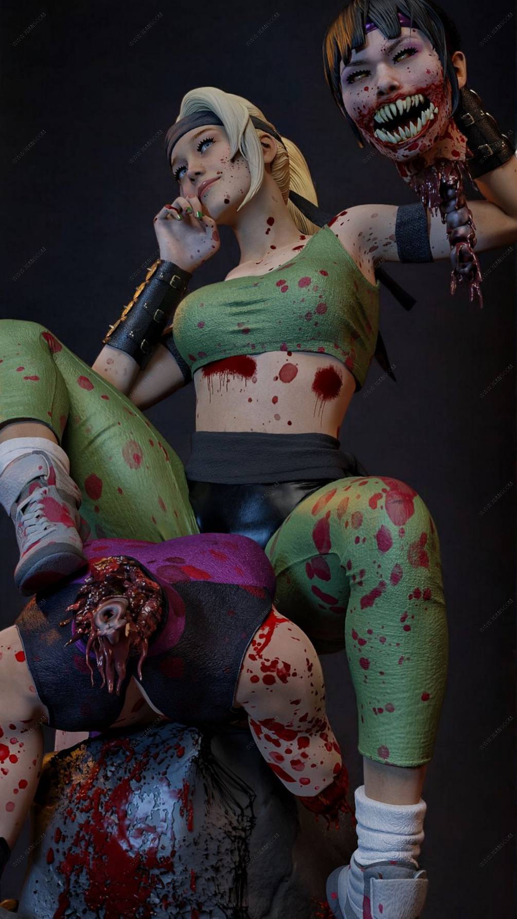 P站图纸印象馆 真人快打 刀锋索尼娅 真人快打 刀锋索尼娅