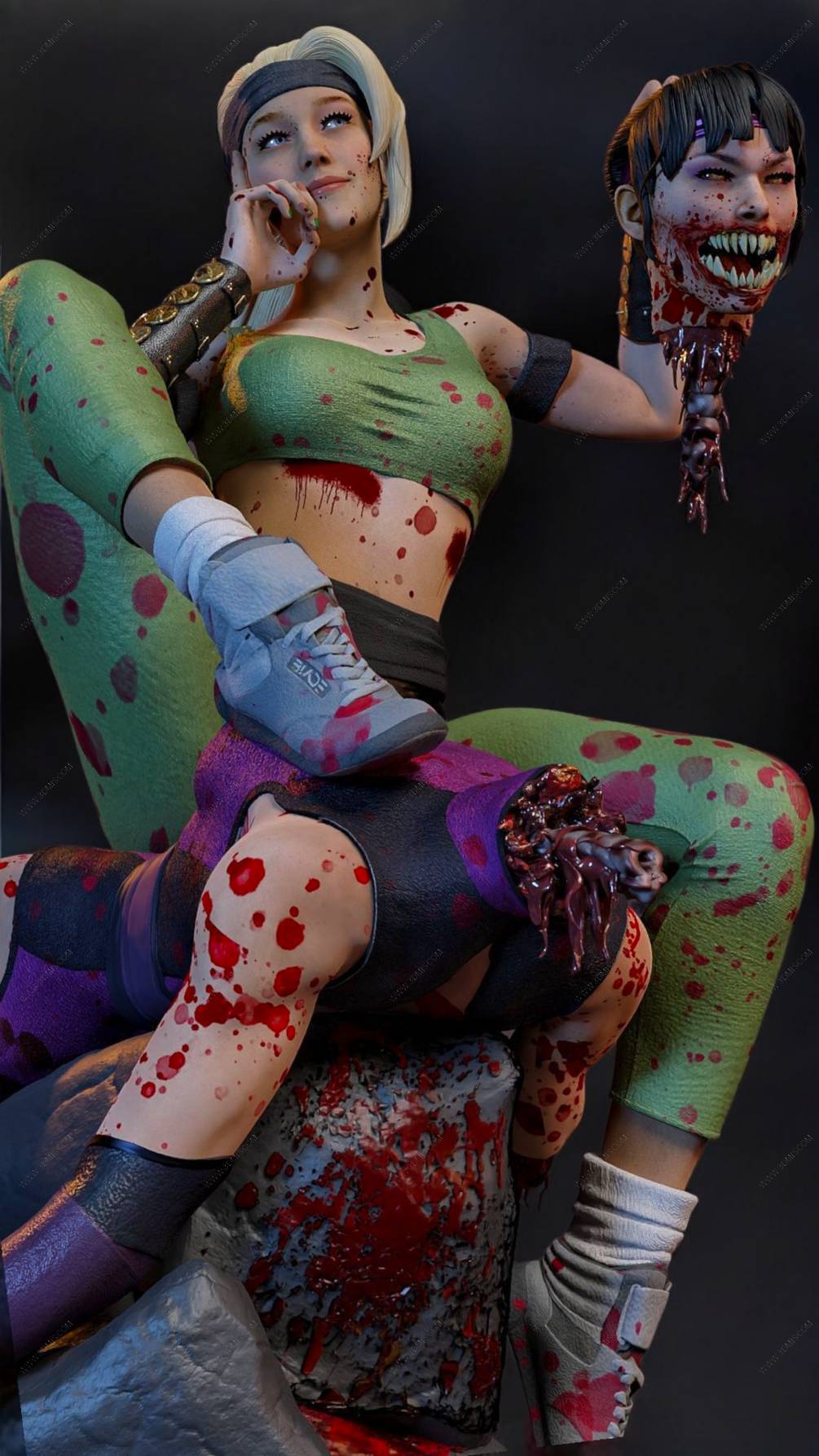 P站图纸印象馆 真人快打 刀锋索尼娅 真人快打 刀锋索尼娅