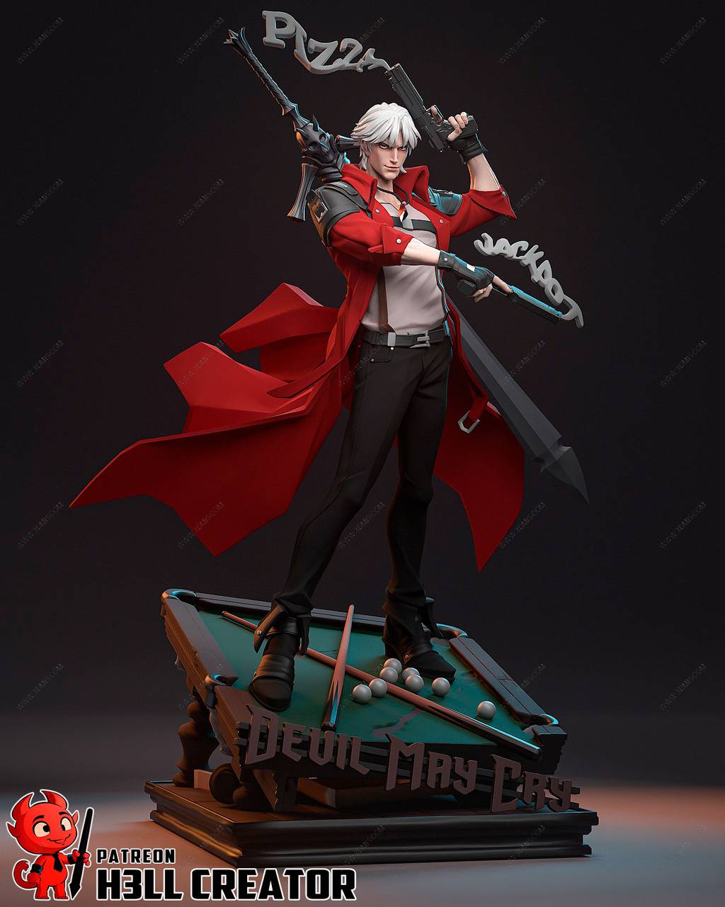 P站图纸印象馆 H3LL 鬼泣 但丁 H3LL 鬼泣 但丁