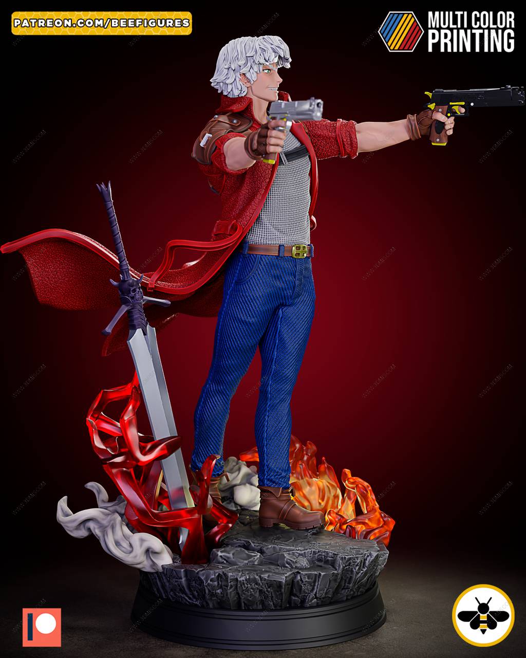 P站图纸印象馆 Bee Figures 鬼泣 但丁 Bee Figures 鬼泣 但丁