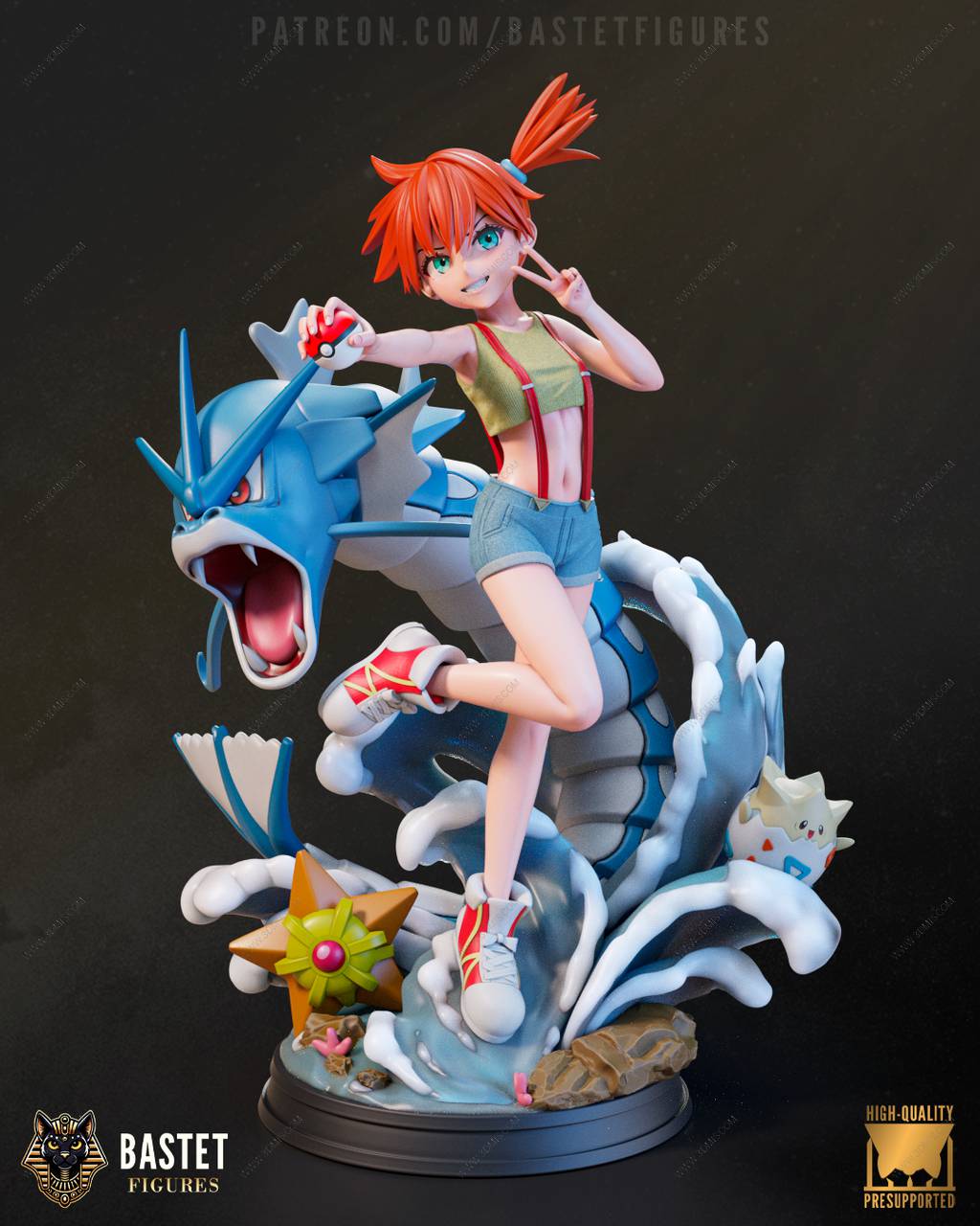 P站图纸印象馆 Bastet Figures 精灵宝可梦 小霞 Bastet Figures 精灵宝可梦 小霞