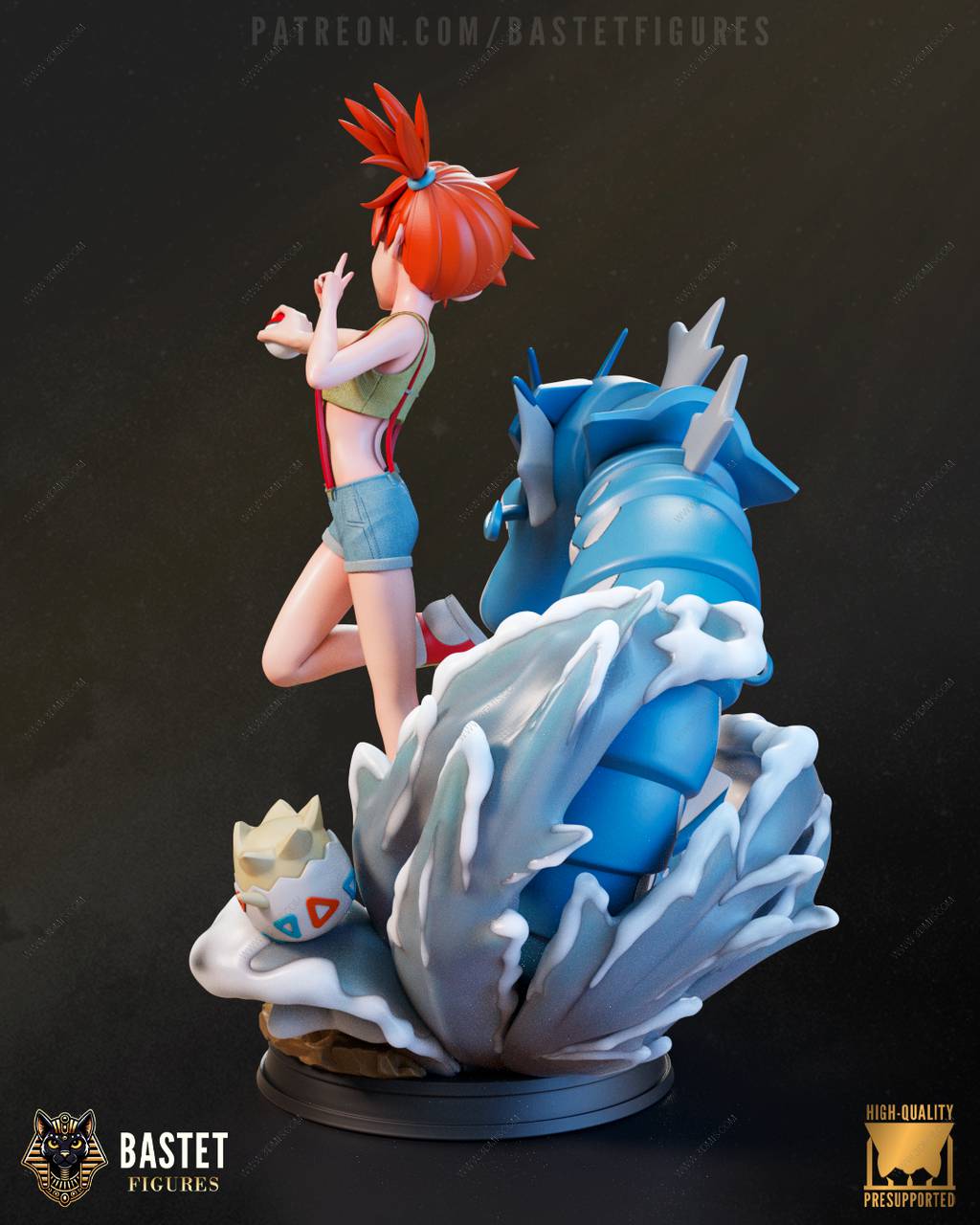 P站图纸印象馆 Bastet Figures 精灵宝可梦 小霞 Bastet Figures 精灵宝可梦 小霞