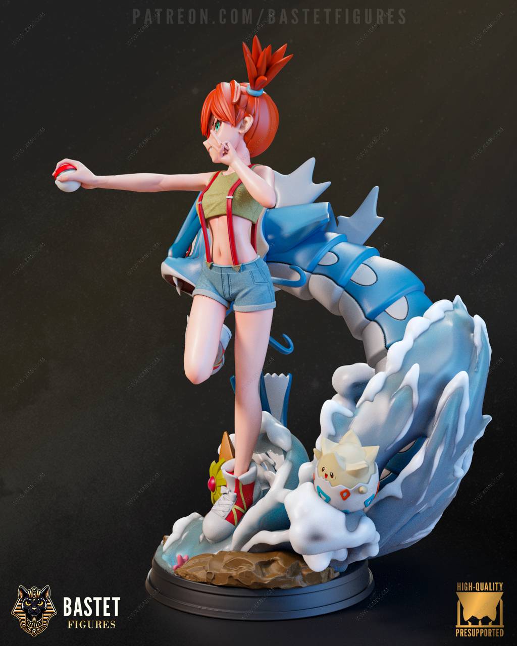 P站图纸印象馆 Bastet Figures 精灵宝可梦 小霞 Bastet Figures 精灵宝可梦 小霞