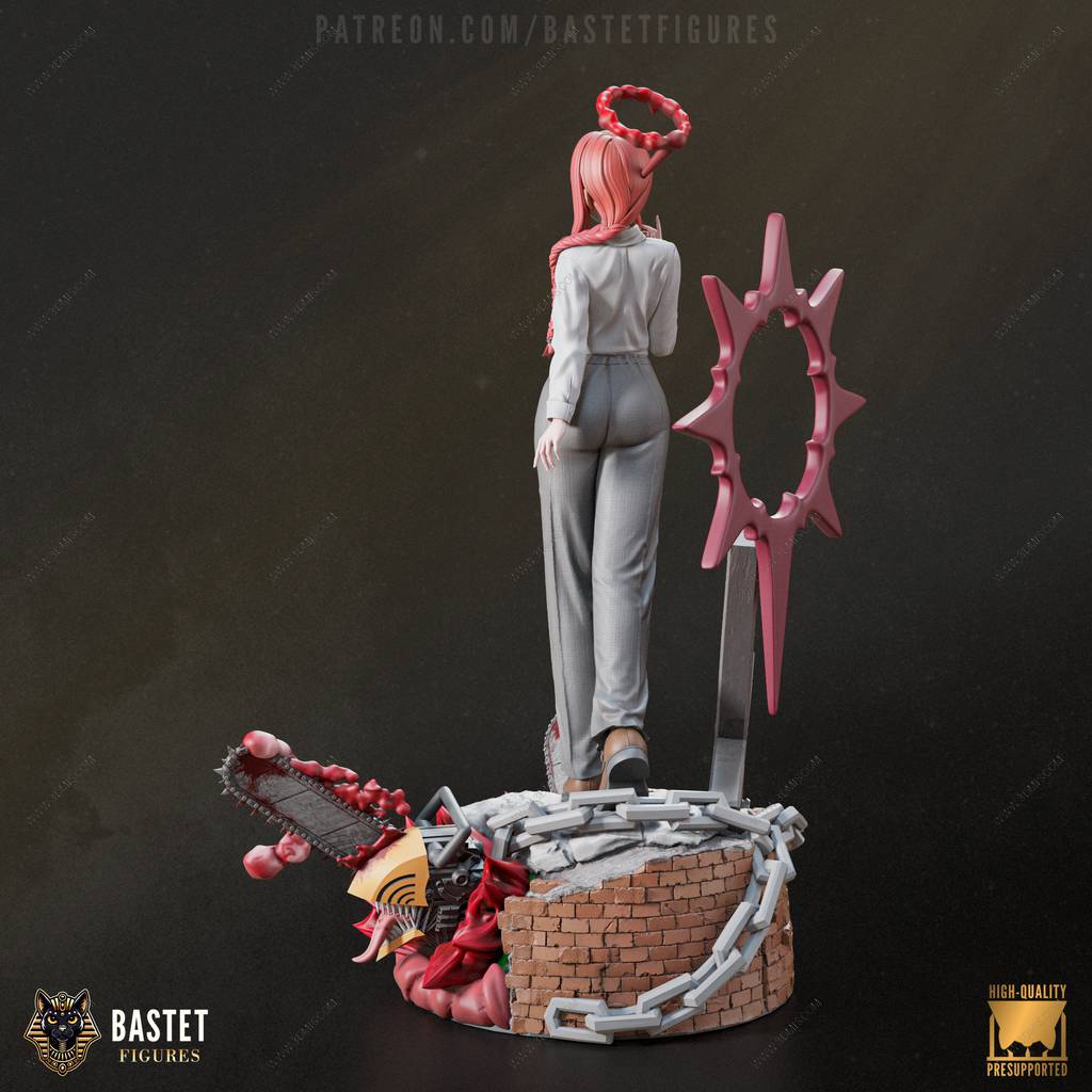 P站图纸印象馆 Bastet Figures 链锯人 玛奇玛 Bastet Figures 链锯人 玛奇玛