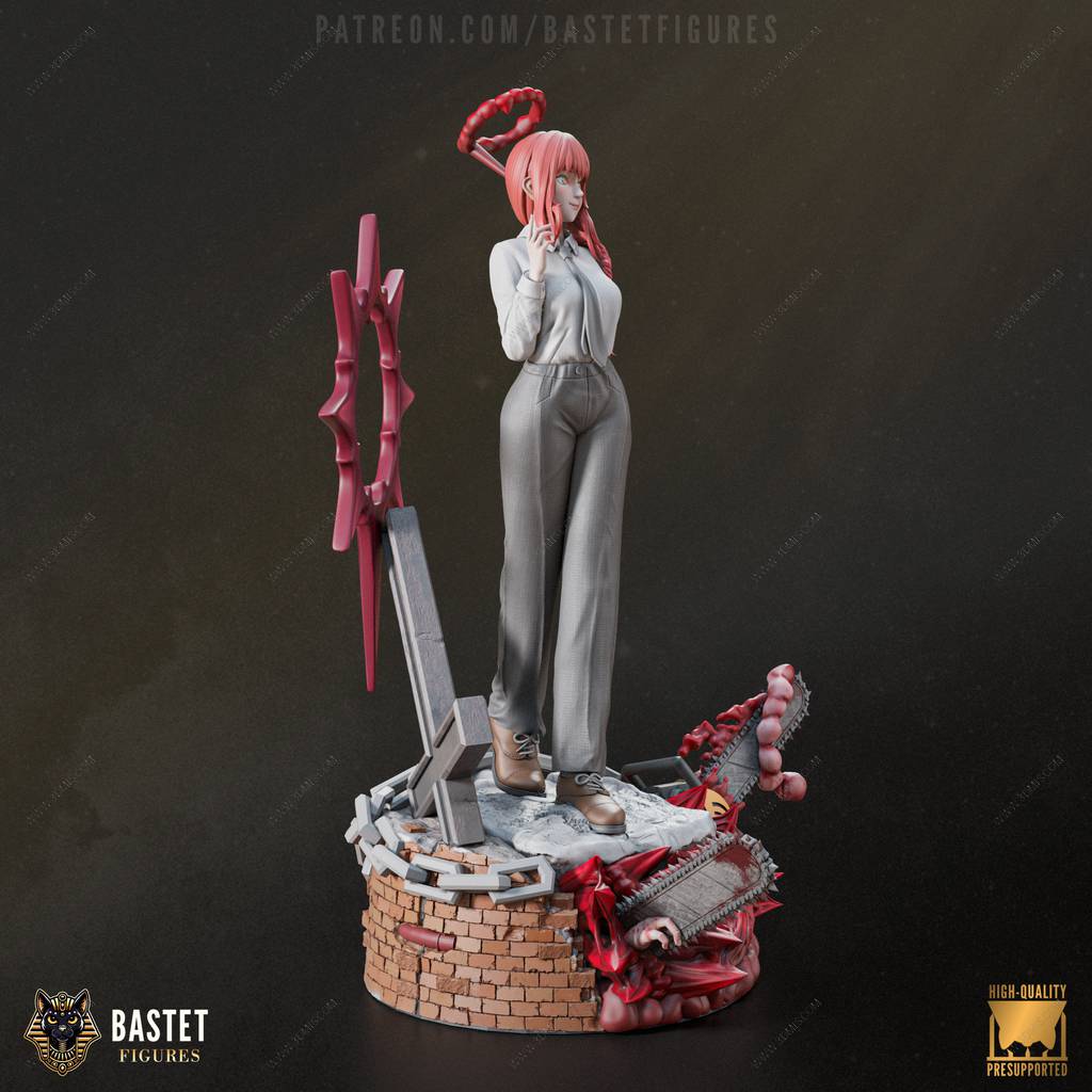 P站图纸印象馆 Bastet Figures 链锯人 玛奇玛 Bastet Figures 链锯人 玛奇玛
