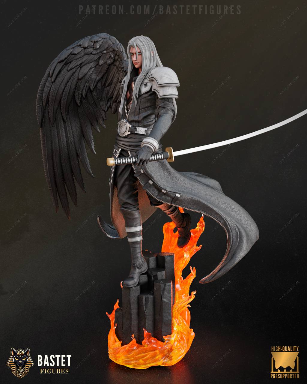 P站图纸印象馆 Bastet Figures 最终幻想 萨菲罗斯 Bastet Figures 最终幻想 萨菲罗斯