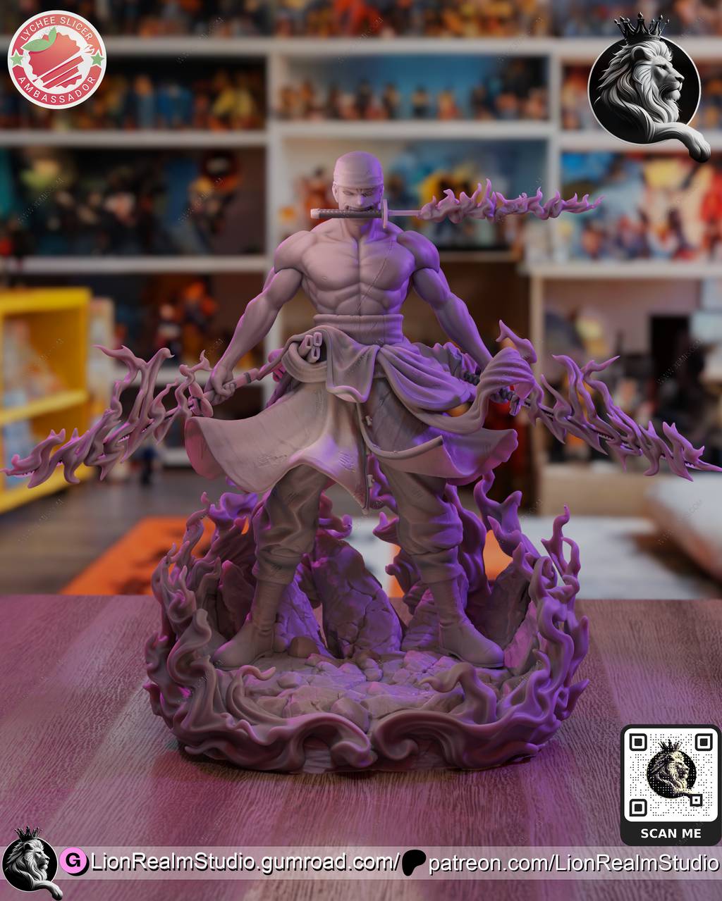 P站图纸印象馆 LionRealm 航海王 罗罗诺亚·佐罗 LionRealm 航海王 罗罗诺亚·佐罗