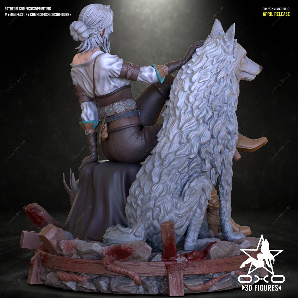 P站图纸印象馆 OXO3D 猎魔人 希里 OXO3D 猎魔人 希里