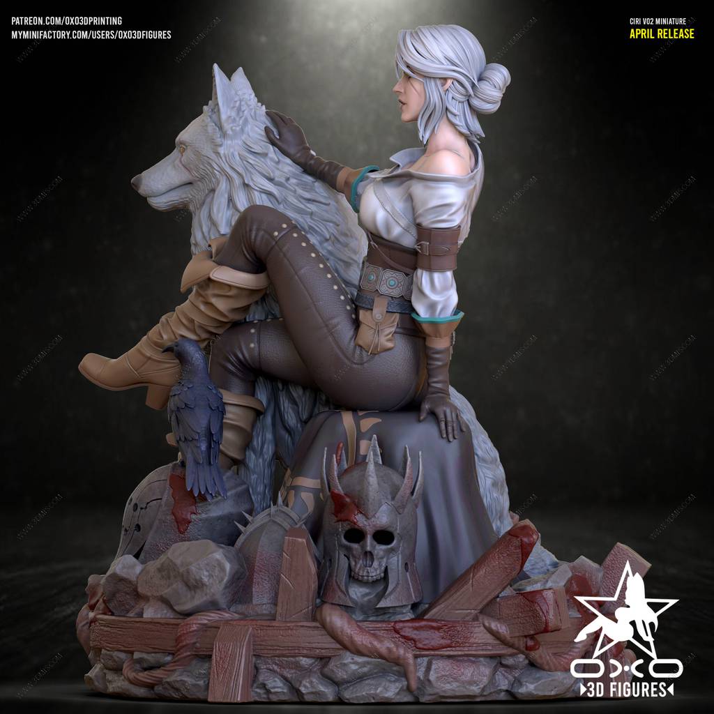 P站图纸印象馆 OXO3D 猎魔人 希里 OXO3D 猎魔人 希里