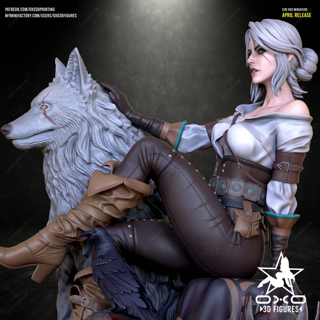 P站图纸印象馆 OXO3D 猎魔人 希里 OXO3D 猎魔人 希里