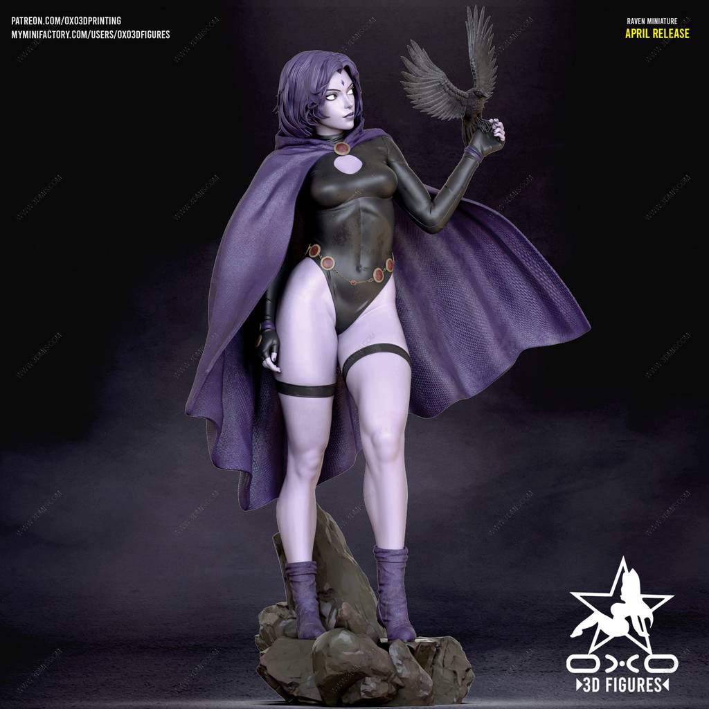 P站图纸印象馆 OXO3D DC漫画 渡鸦 OXO3D DC漫画 渡鸦