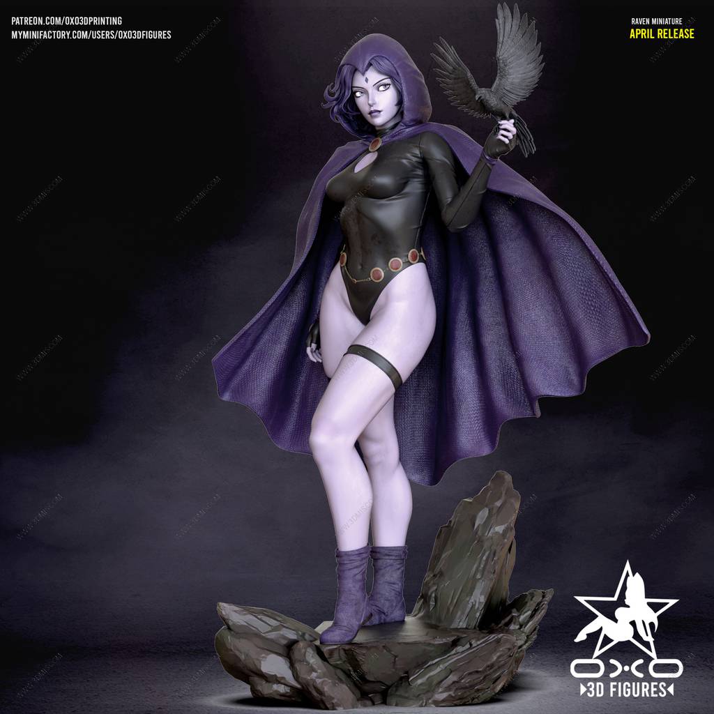 P站图纸印象馆 OXO3D DC漫画 渡鸦 OXO3D DC漫画 渡鸦