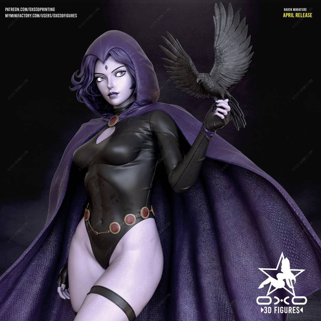 P站图纸印象馆 OXO3D DC漫画 渡鸦 OXO3D DC漫画 渡鸦