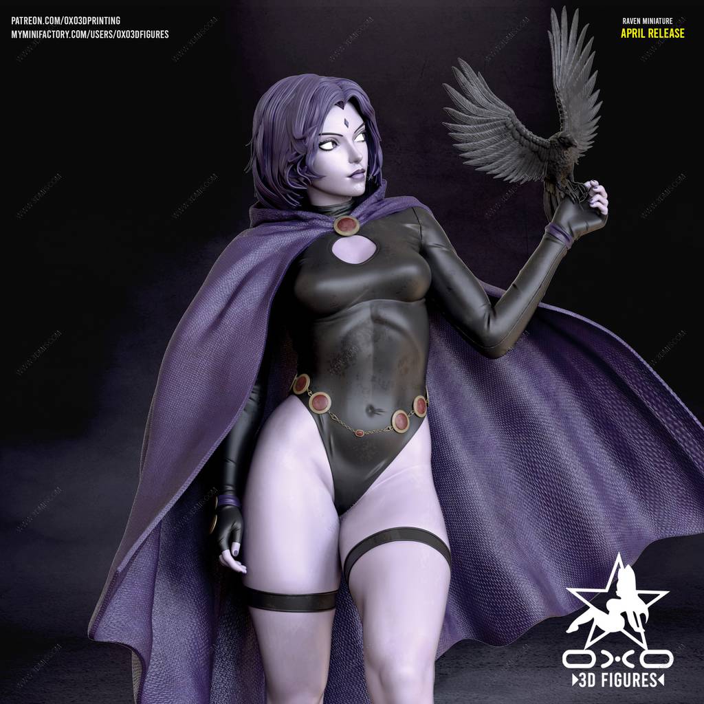 P站图纸印象馆 OXO3D DC漫画 渡鸦 OXO3D DC漫画 渡鸦