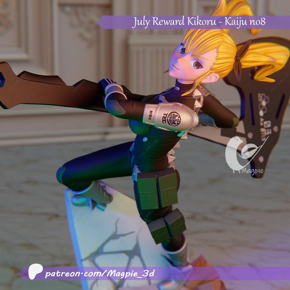 P站图纸印象馆 怪兽8号 四之宫奇可露 怪兽8号 四之宫奇可露