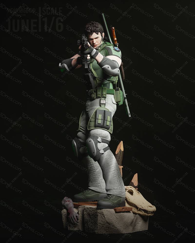 P站图纸印象馆 Yongblood Sculpture 生化危机 克里斯·雷德菲尔德 Yongblood Sculpture 生化危机 克里斯·雷德菲尔德