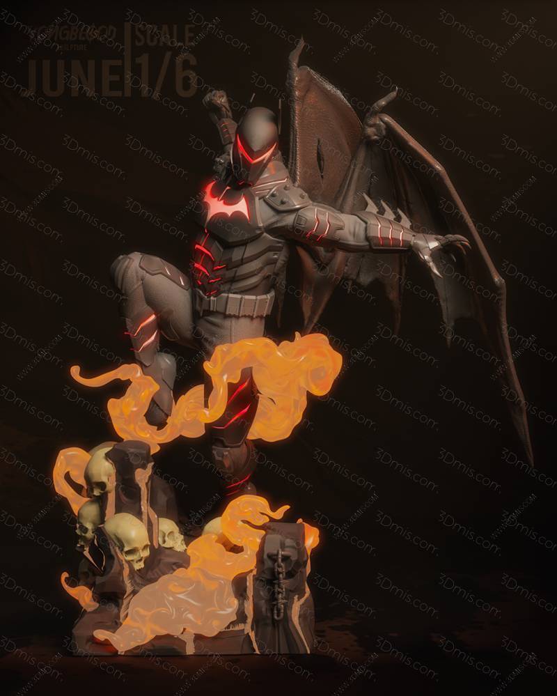 P站图纸印象馆 Yongblood Sculpture DC漫画 地狱蝙蝠 Yongblood Sculpture DC漫画 地狱蝙蝠