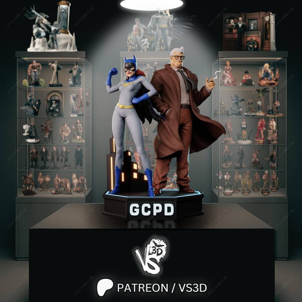 P站图纸印象馆 VS3D DC漫画 芭芭拉·基恩和吉姆·戈登 VS3D DC漫画 芭芭拉·基恩和吉姆·戈登