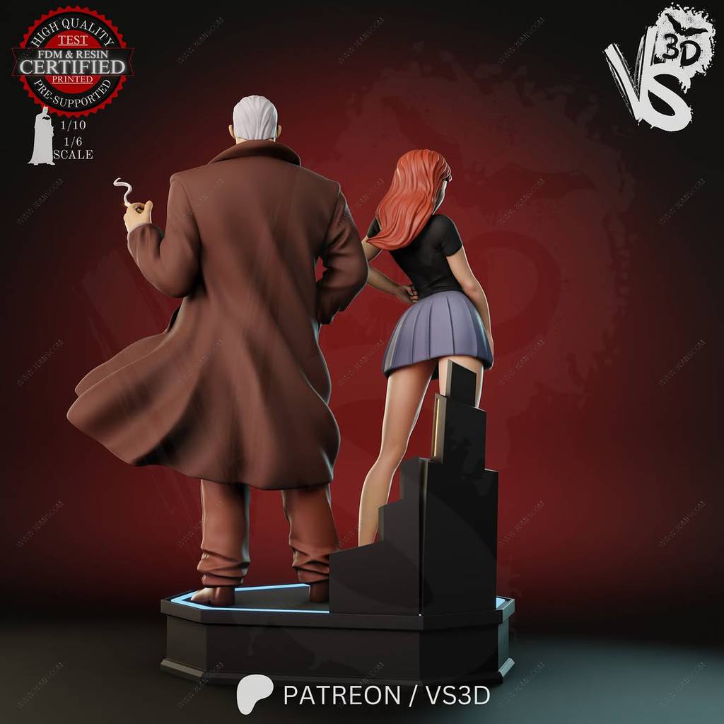 P站图纸印象馆 VS3D DC漫画 芭芭拉·基恩和吉姆·戈登 VS3D DC漫画 芭芭拉·基恩和吉姆·戈登