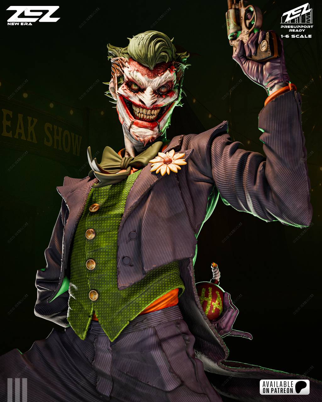 P站图纸印象馆 ZEZ STUDIOS DC漫画 小丑 ZEZ STUDIOS DC漫画 小丑