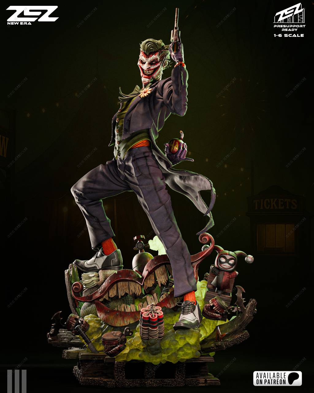 P站图纸印象馆 ZEZ STUDIOS DC漫画 小丑 ZEZ STUDIOS DC漫画 小丑