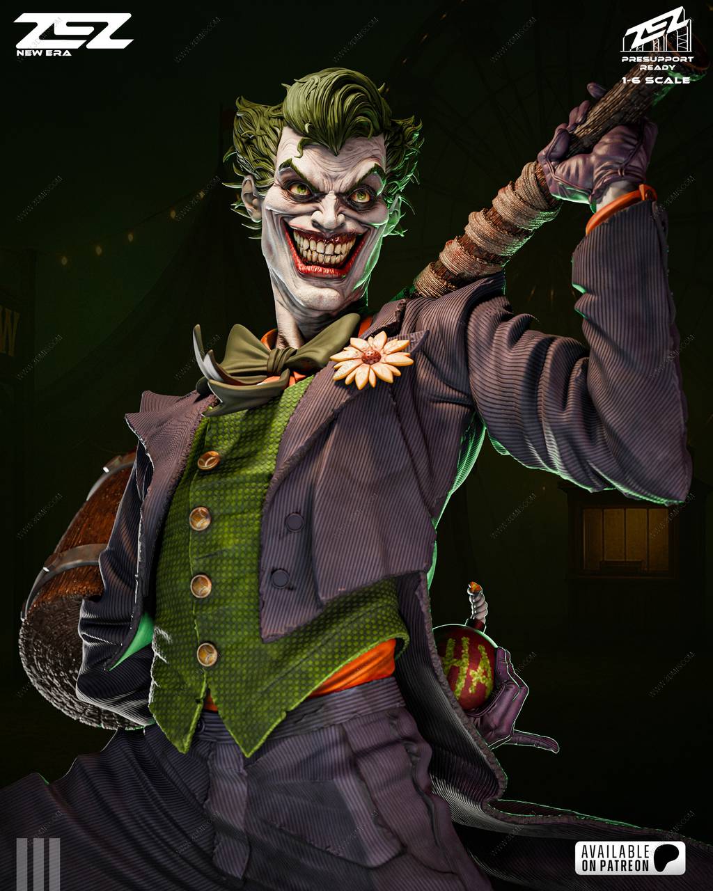 P站图纸印象馆 ZEZ STUDIOS DC漫画 小丑 ZEZ STUDIOS DC漫画 小丑