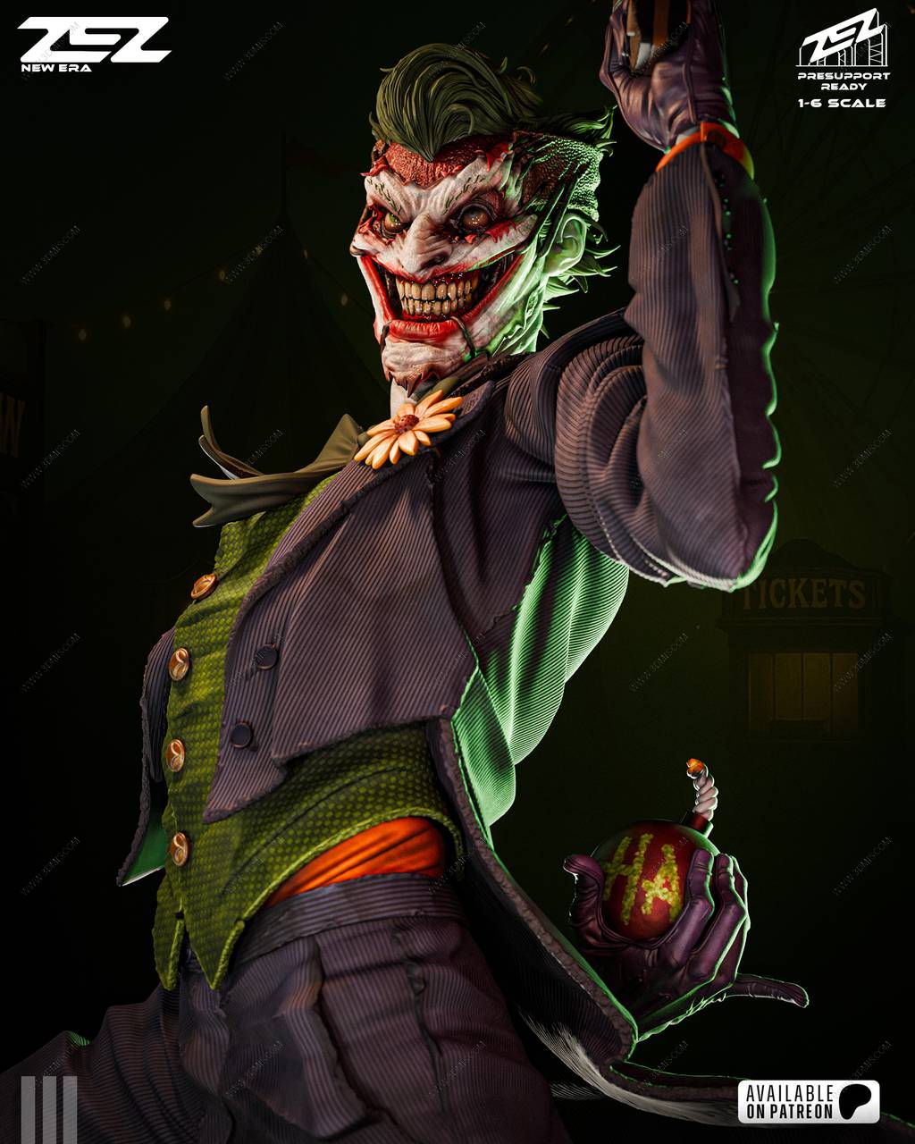 P站图纸印象馆 ZEZ STUDIOS DC漫画 小丑 ZEZ STUDIOS DC漫画 小丑