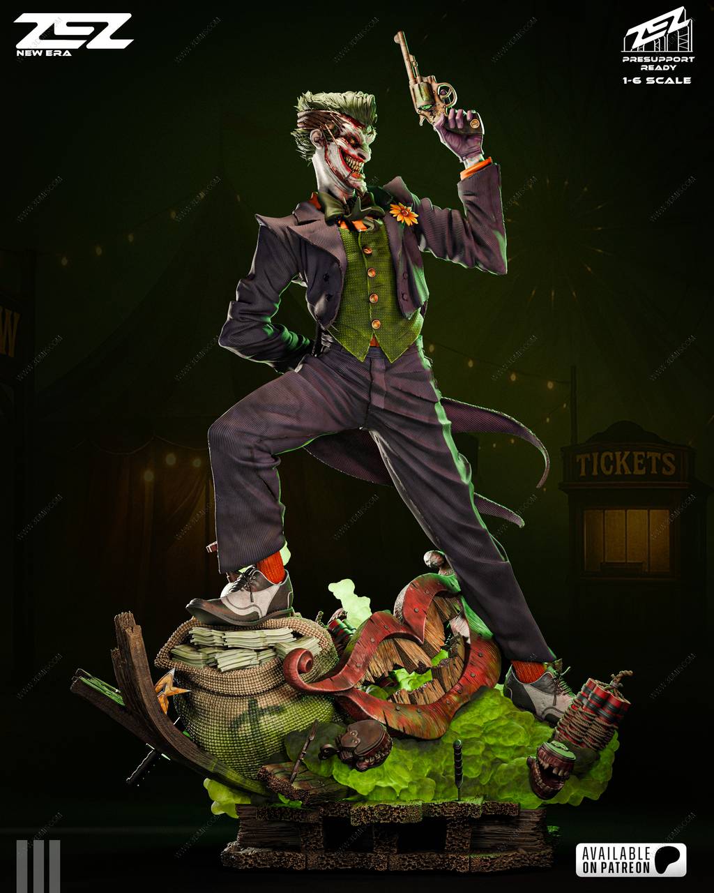 P站图纸印象馆 ZEZ STUDIOS DC漫画 小丑 ZEZ STUDIOS DC漫画 小丑