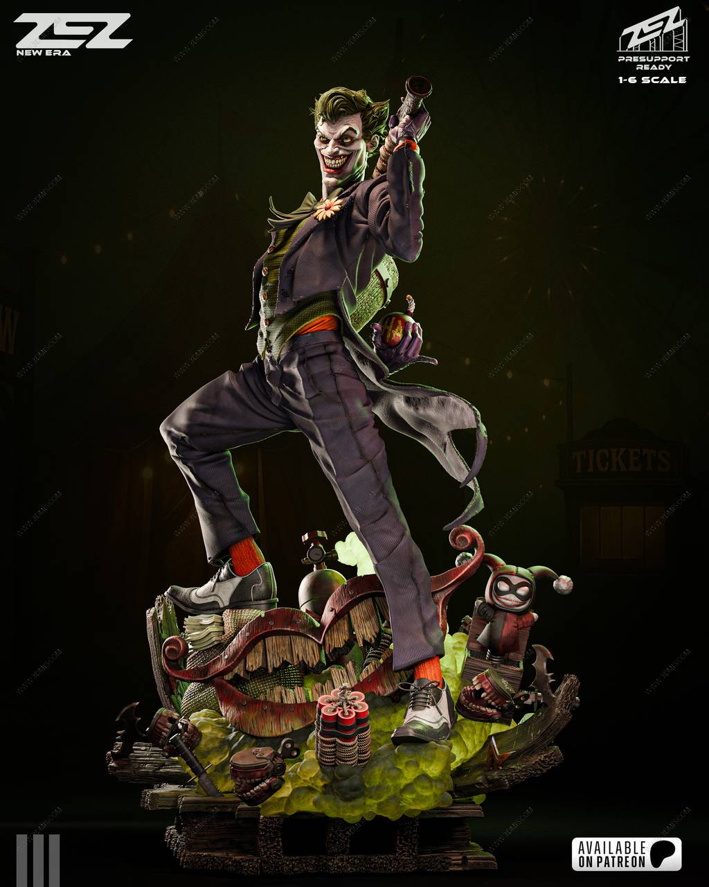 P站图纸印象馆 ZEZ STUDIOS DC漫画 小丑 ZEZ STUDIOS DC漫画 小丑