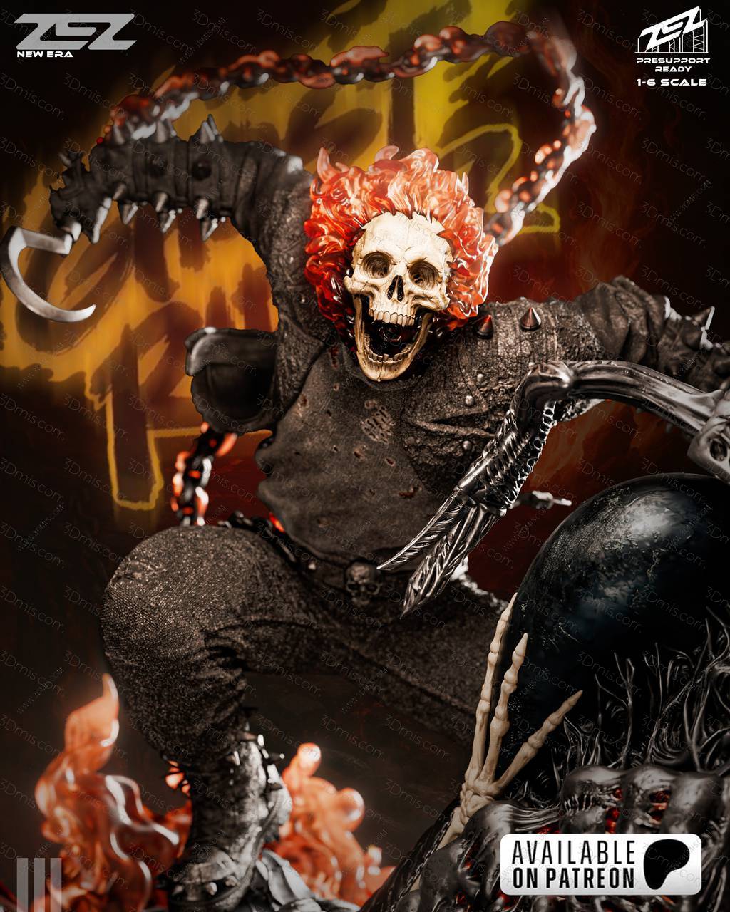 P站图纸印象馆 ZEZ STUDIOS 漫威 恶灵骑士 ZEZ STUDIOS 漫威 恶灵骑士