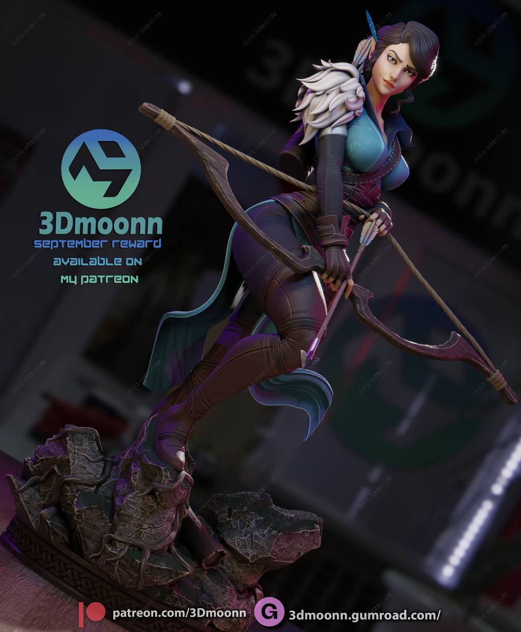 P站图纸印象馆 3Dmoonn 机械之声的传奇 劳拉·贝莉 3Dmoonn 机械之声的传奇 劳拉·贝莉