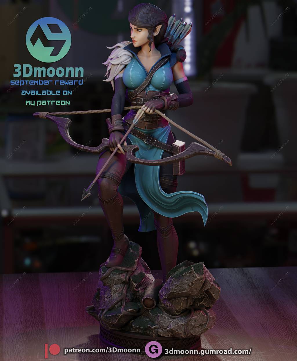 P站图纸印象馆 3Dmoonn 机械之声的传奇 劳拉·贝莉 3Dmoonn 机械之声的传奇 劳拉·贝莉