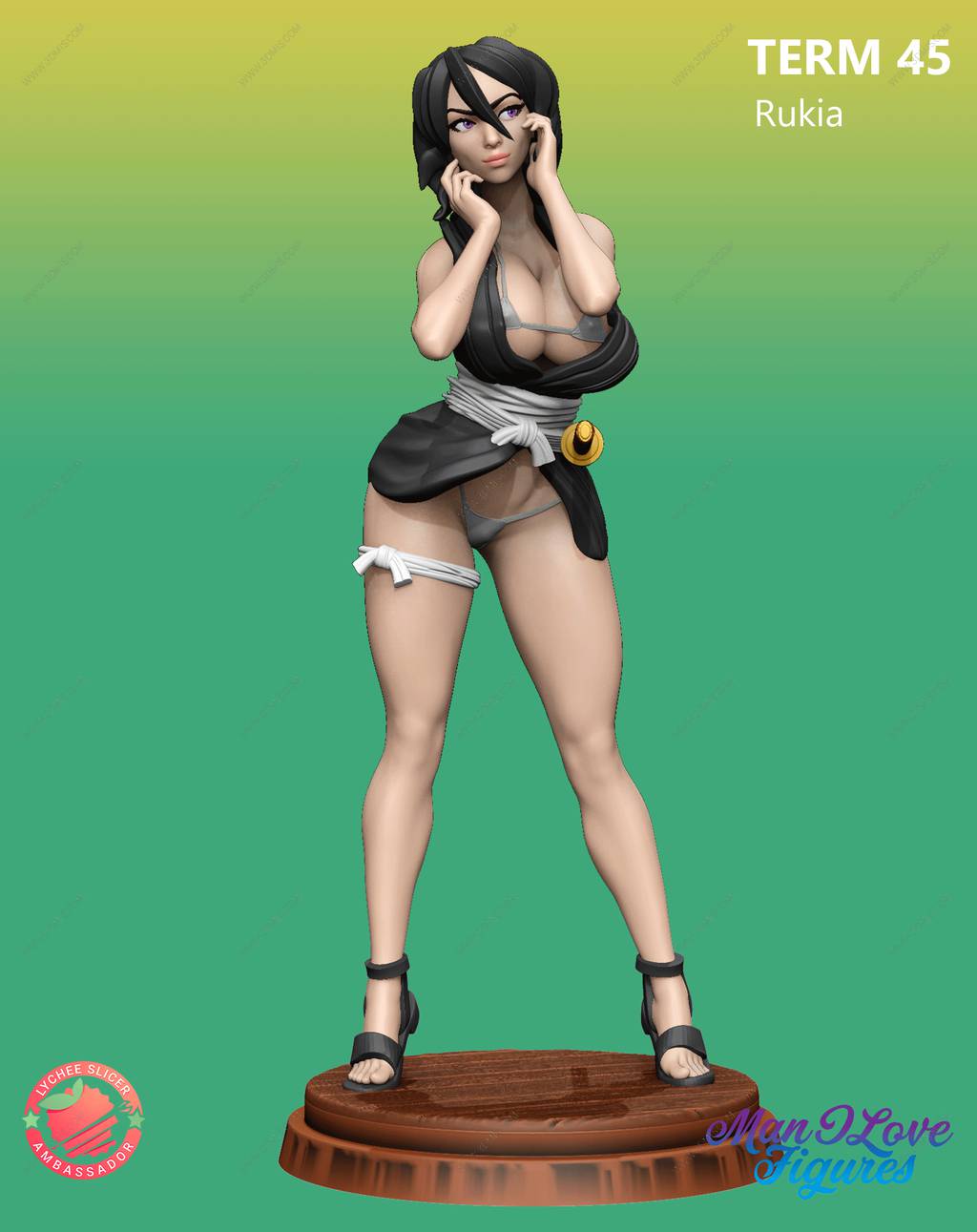 P站图纸印象馆 Man I Love 死神 朽木露琪亚 Man I Love 死神 朽木露琪亚