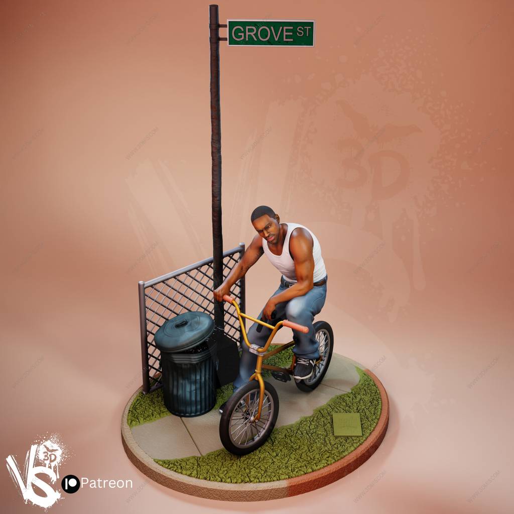 P站图纸印象馆 VS3D 侠盗猎车手 卡尔·约翰逊 VS3D 侠盗猎车手 卡尔·约翰逊