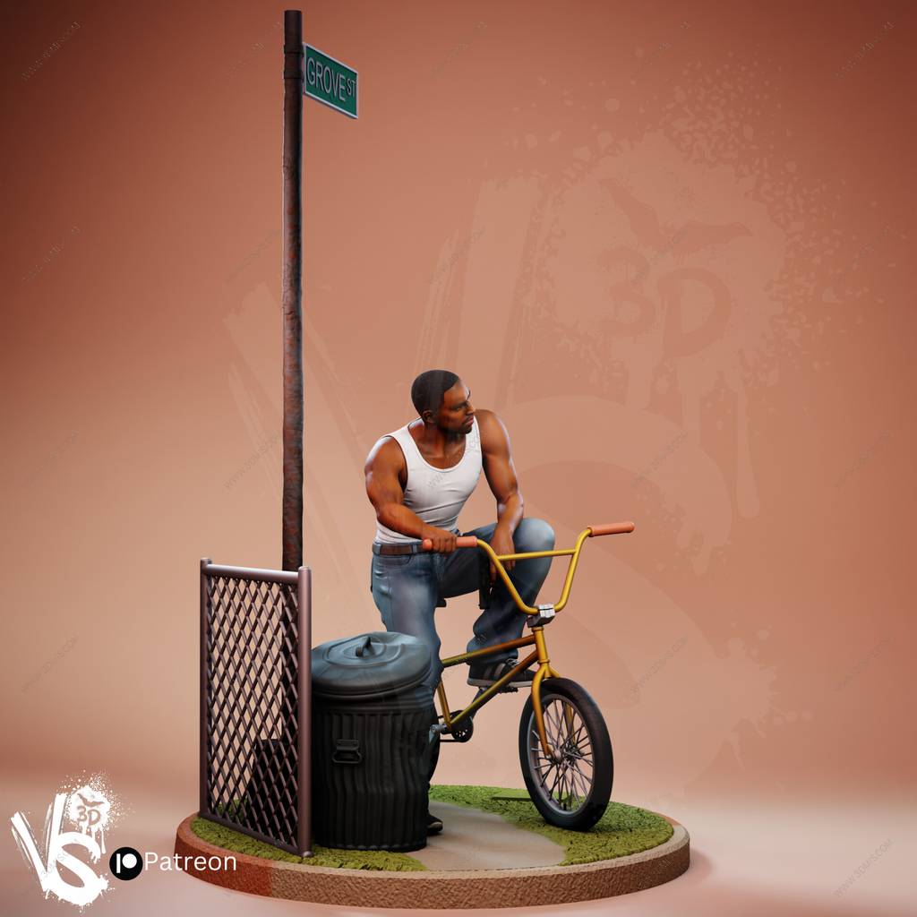 P站图纸印象馆 VS3D 侠盗猎车手 卡尔·约翰逊 VS3D 侠盗猎车手 卡尔·约翰逊