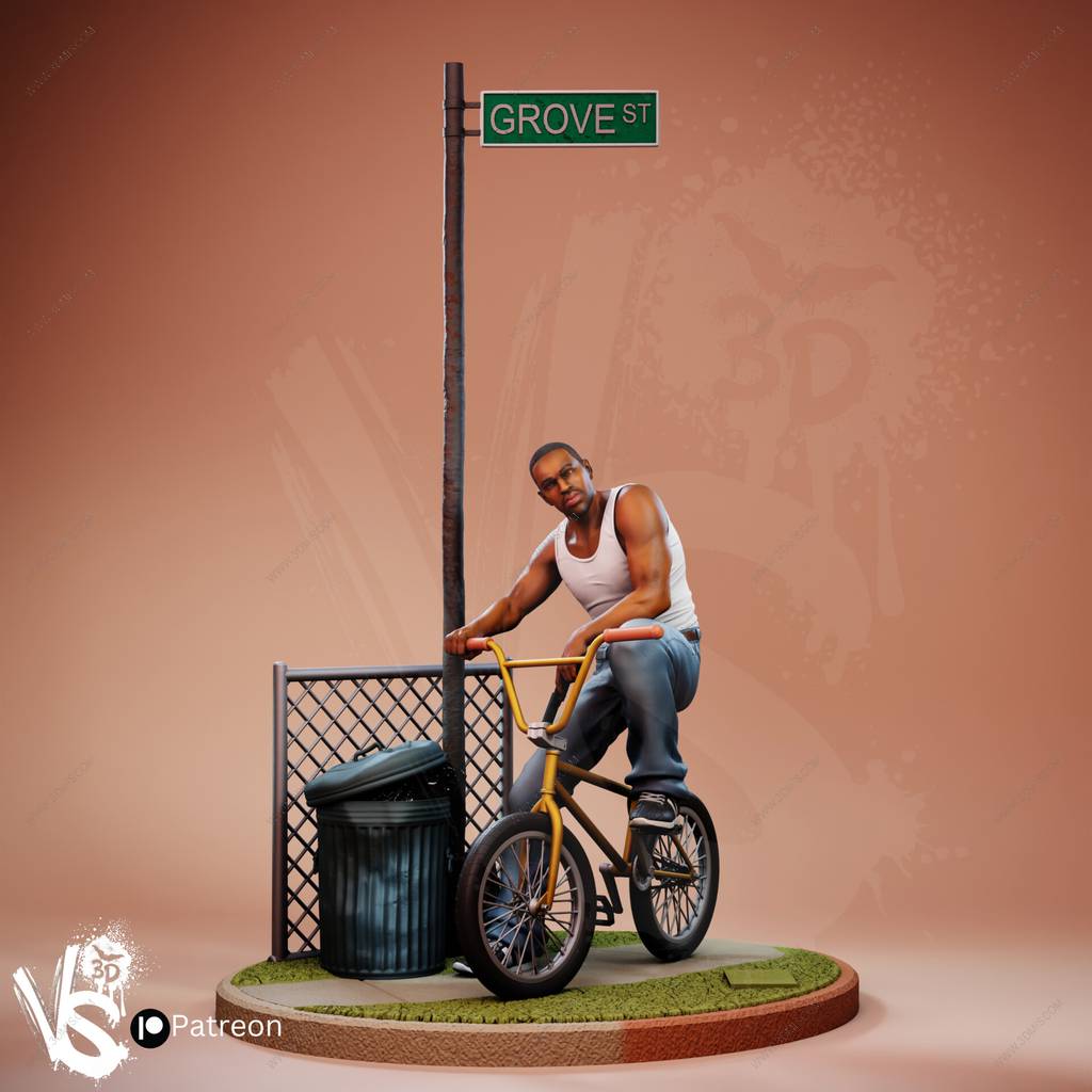 P站图纸印象馆 VS3D 侠盗猎车手 卡尔·约翰逊 VS3D 侠盗猎车手 卡尔·约翰逊