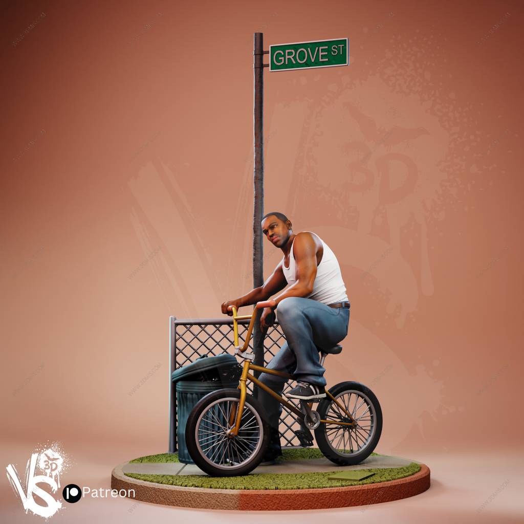 P站图纸印象馆 VS3D 侠盗猎车手 卡尔·约翰逊 VS3D 侠盗猎车手 卡尔·约翰逊