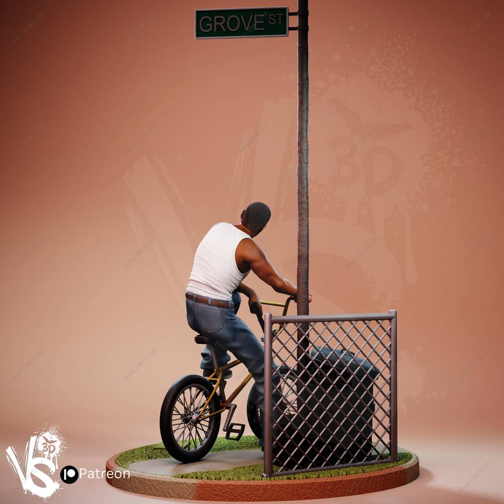 P站图纸印象馆 VS3D 侠盗猎车手 卡尔·约翰逊 VS3D 侠盗猎车手 卡尔·约翰逊