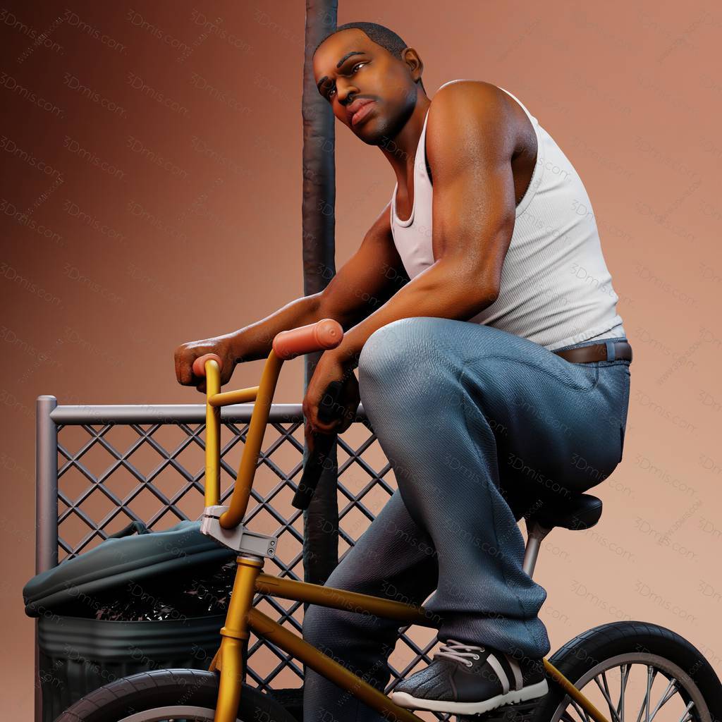 P站图纸印象馆 VS3D 侠盗猎车手 卡尔·约翰逊 VS3D 侠盗猎车手 卡尔·约翰逊