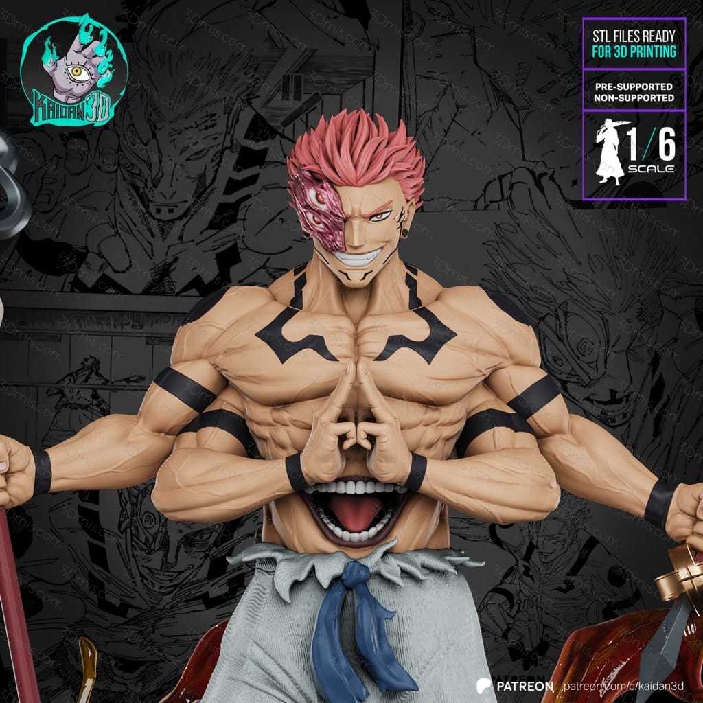 P站图纸印象馆 Kaidan 咒术回战 两面宿傩 Kaidan 咒术回战 两面宿傩