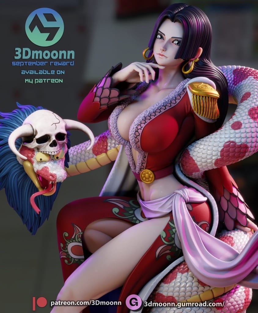 P站图纸印象馆 3Dmoonn 海贼王 波雅·汉库克 3Dmoonn 海贼王 波雅·汉库克