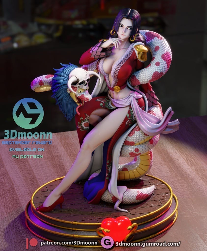 P站图纸印象馆 3Dmoonn 海贼王 波雅·汉库克 3Dmoonn 海贼王 波雅·汉库克