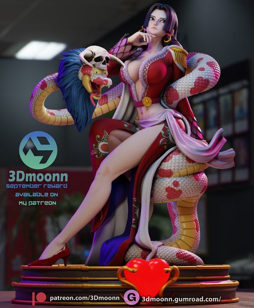 P站图纸印象馆 3Dmoonn 海贼王 波雅·汉库克 3Dmoonn 海贼王 波雅·汉库克