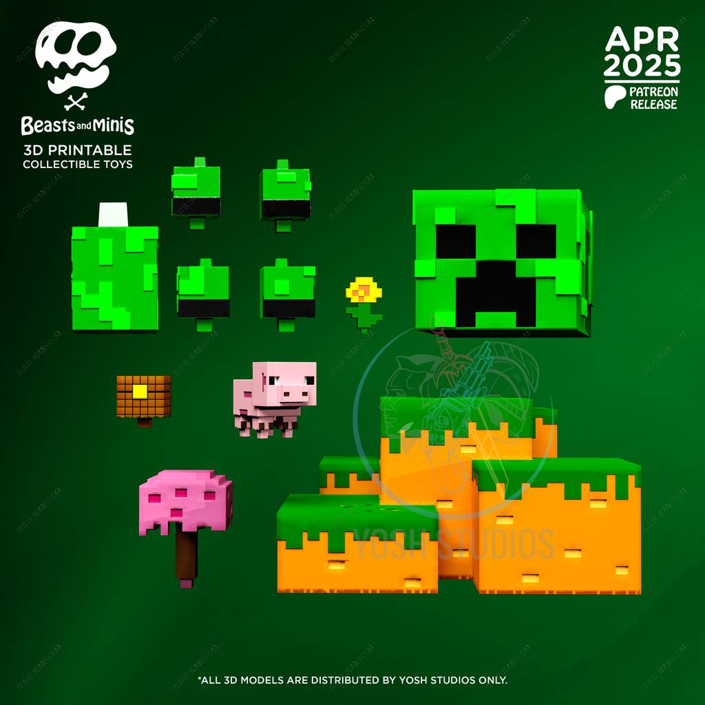 P站图纸印象馆 Yosh 我的世界 苦力怕 Yosh 我的世界 苦力怕