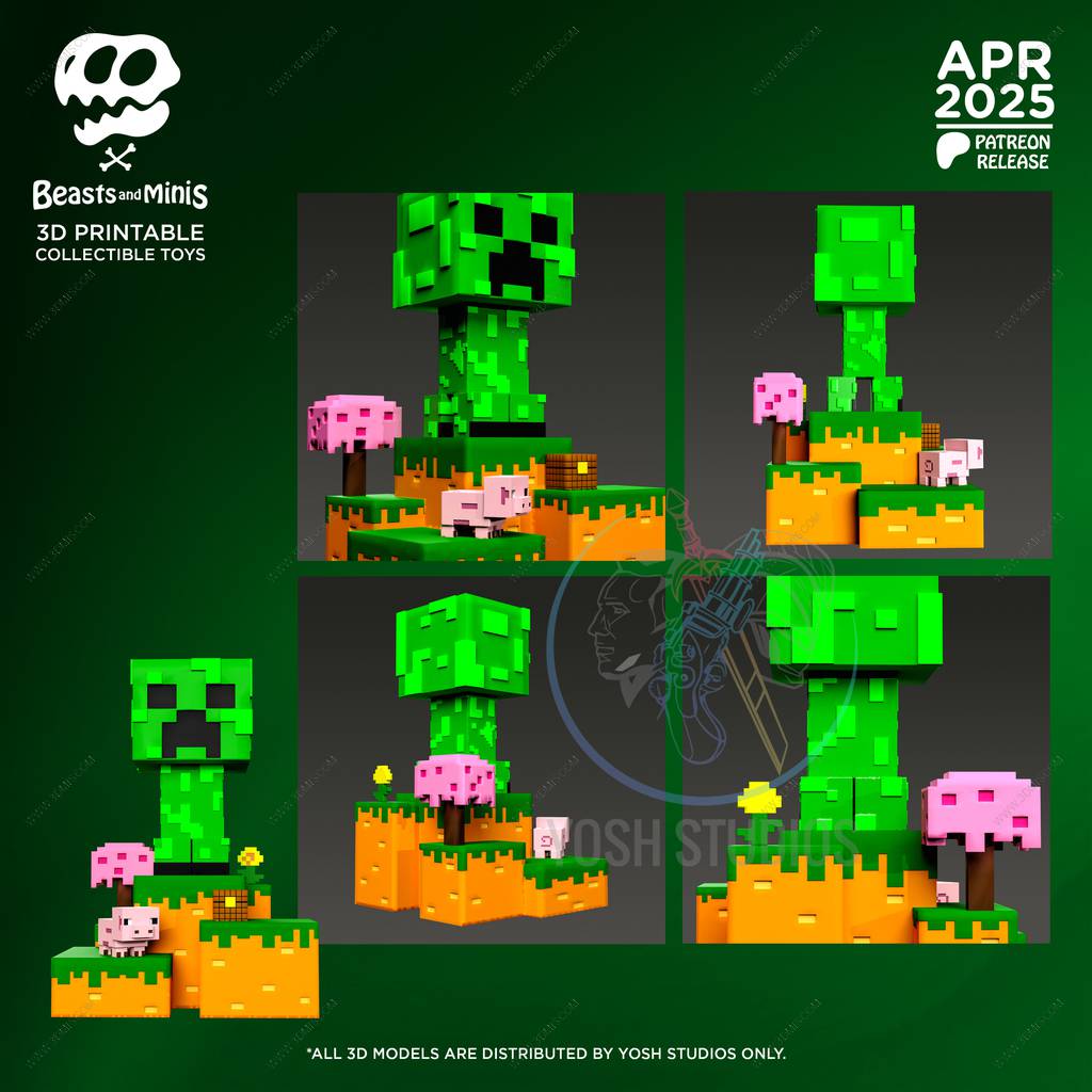 P站图纸印象馆 Yosh 我的世界 苦力怕 Yosh 我的世界 苦力怕