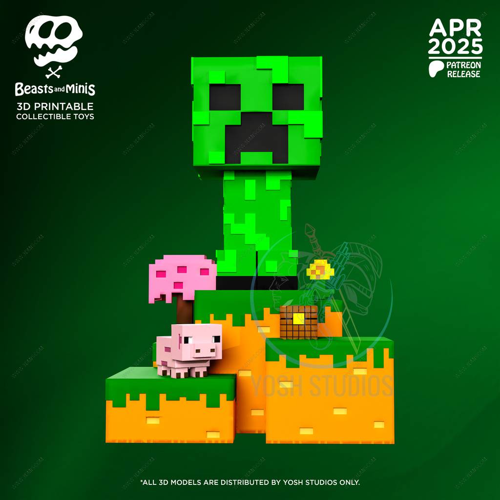 P站图纸印象馆 Yosh 我的世界 苦力怕 Yosh 我的世界 苦力怕