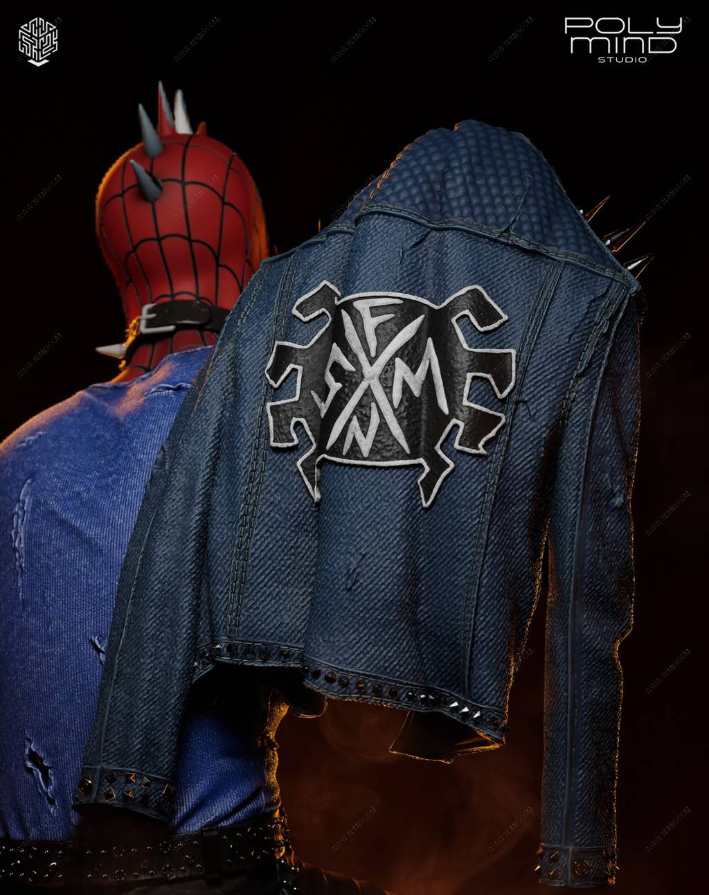 P站图纸印象馆 PolyMind 漫威 蜘蛛朋克 PolyMind 漫威 蜘蛛朋克